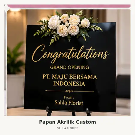Papan Bunga Akrilik Rsup Fatmawati